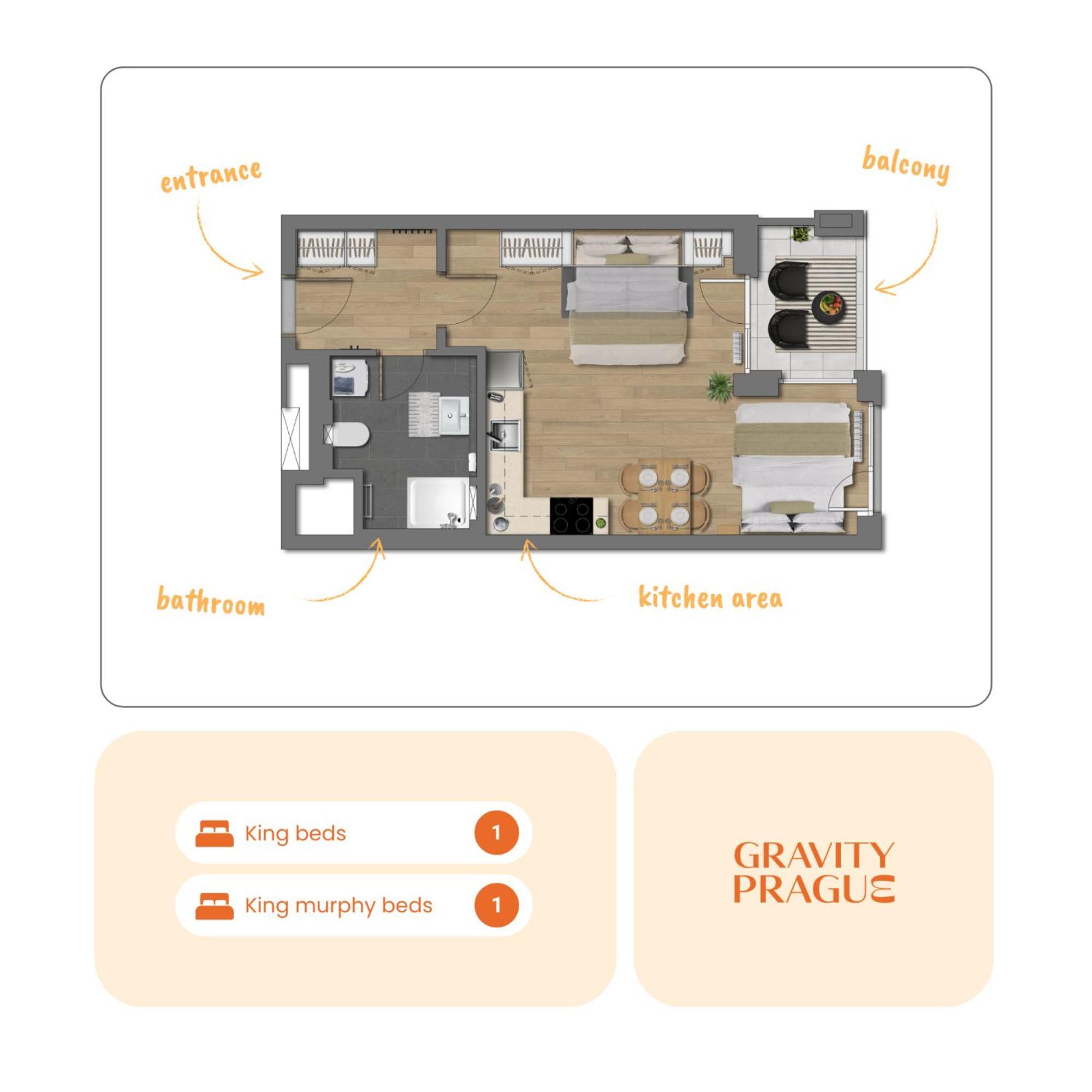Yellow Apartment - Balcony, Free Parking, By Gravity Prag Exterior foto